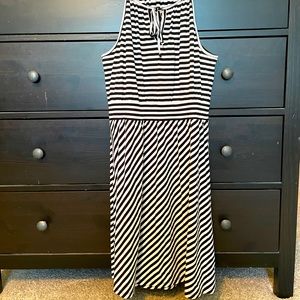 Black and White Striped Sundress